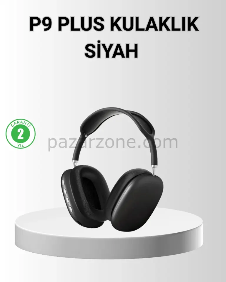 P9 Pro Plus Bluetooth Kulak Üstü Kulaklık – H1 Çipli, Aktif Gürültü Engelleme, Uzamsal Ses Desteği