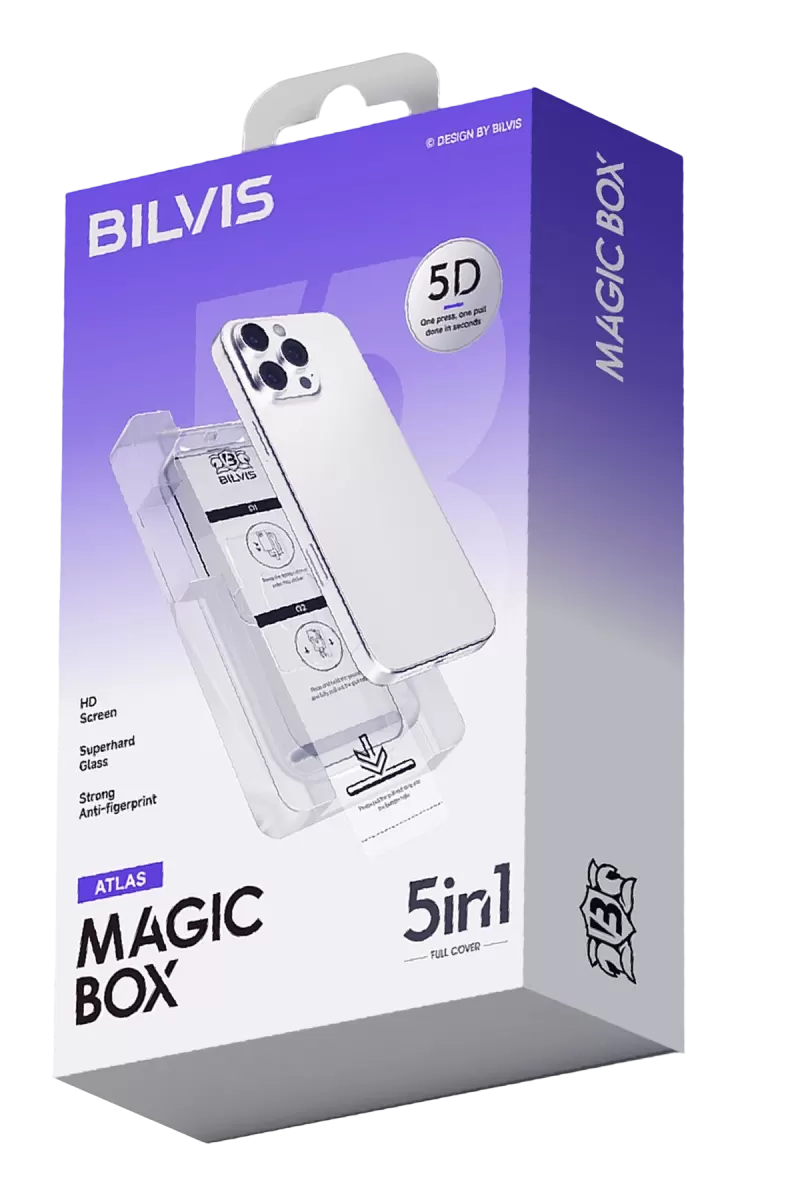 Newface Apple iPhone 11 Bilvis 5in1 3D Magic Cam Ekran Koruyucu - Siyah