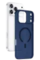 Newface Apple iPhone 17 Pro Max Combo Sert Şeffaf Magsafe Kapak - Mavi