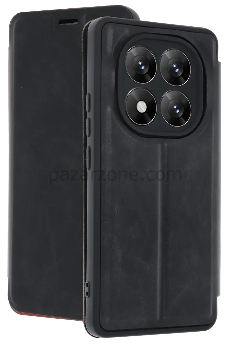 Newface Xiaomi Redmi Note 14 Pro 5G Kılıf Flip Cover - Siyah