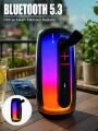 RGB LED Taşınabilir Bluetooth Speaker Güçlü Bas Ses Type-C Şarj Girişli