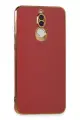 Newface Huawei Mate 10 Lite Kılıf Volet Silikon - Kırmızı