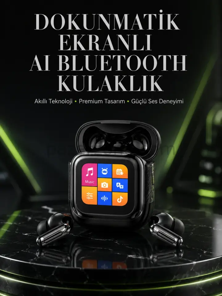 Akıllı Dokunmatik Kontrol AI Özellikli Bluetooth Kulaklık