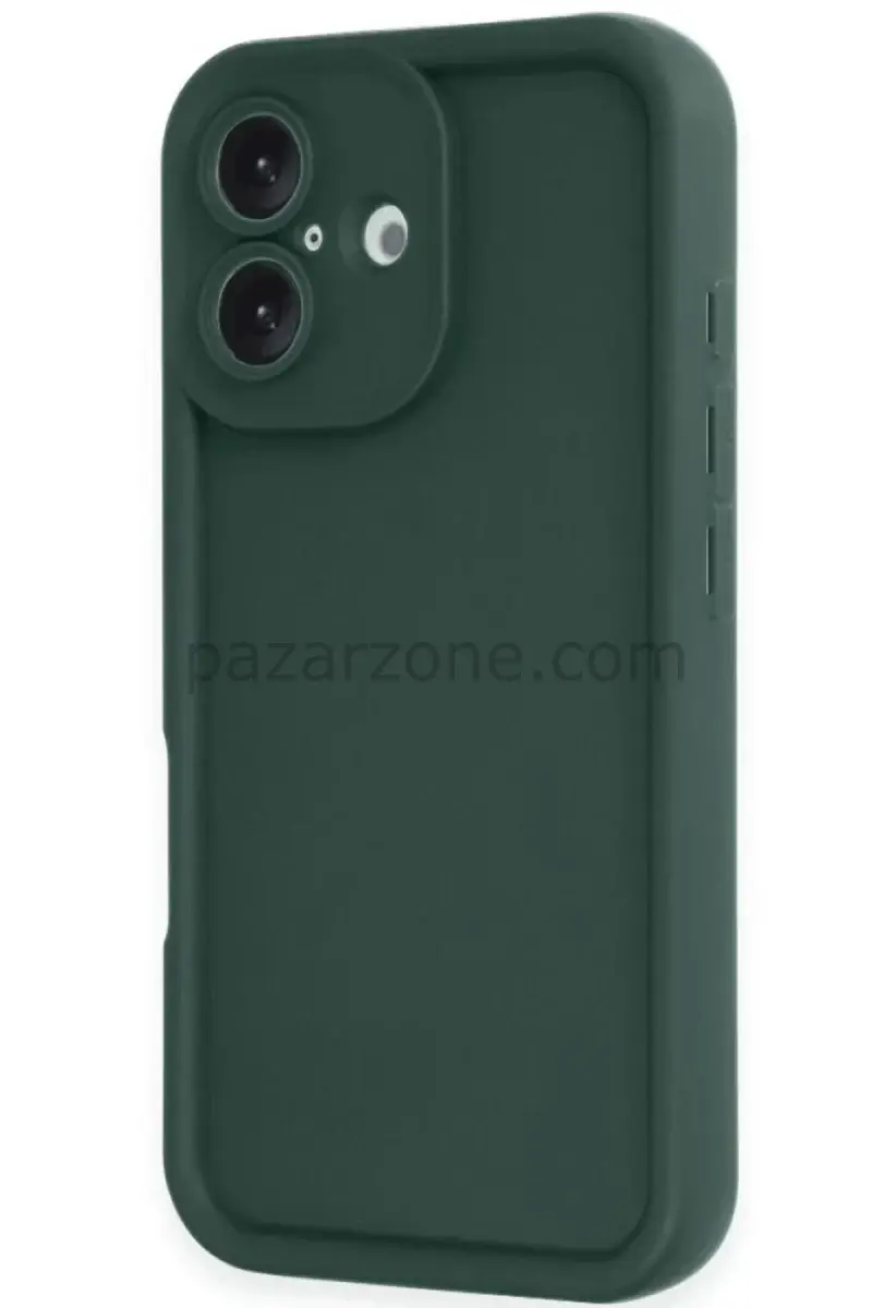 Newface Apple iPhone 16 Kılıf Viera Silikon - Koyu Yeşil
