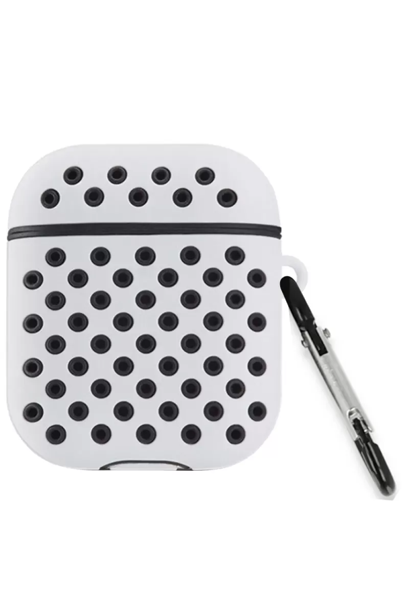 Newface Apple Airpods 3 (3.nesil) Spor Delikli Kılıf - Gri-Siyah