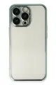 Newface Apple iPhone 14 Pro Max Kılıf Razer Lensli Silikon - Yeşil