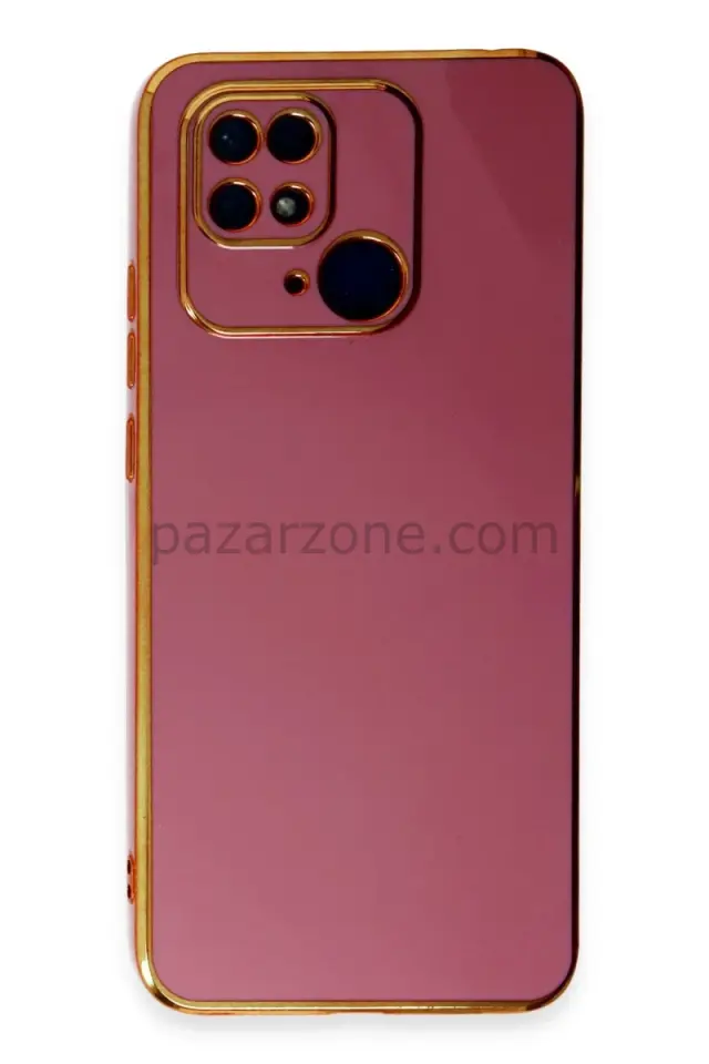 Newface Xiaomi Redmi 10C Kılıf Volet Silikon - Kırmızı