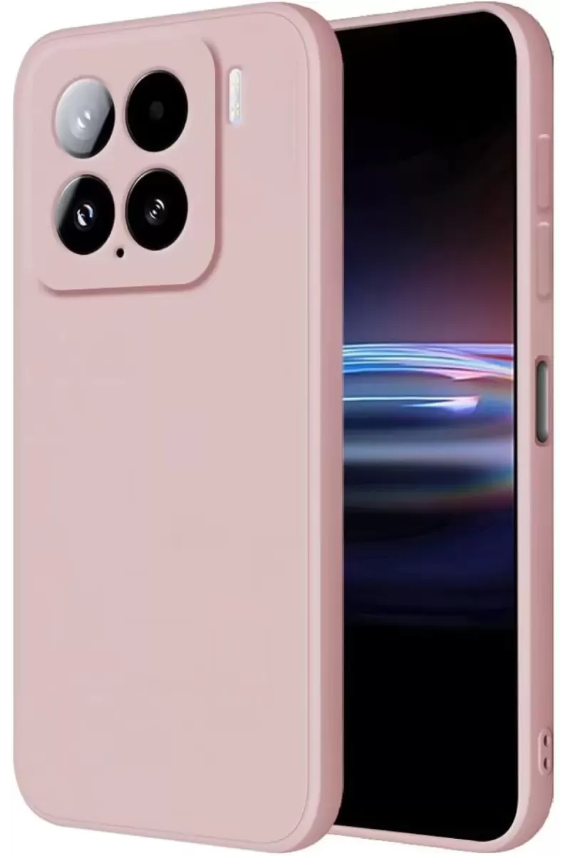 Newface Xiaomi Mi 15 Kılıf Nano içi Kadife Silikon - Pudra