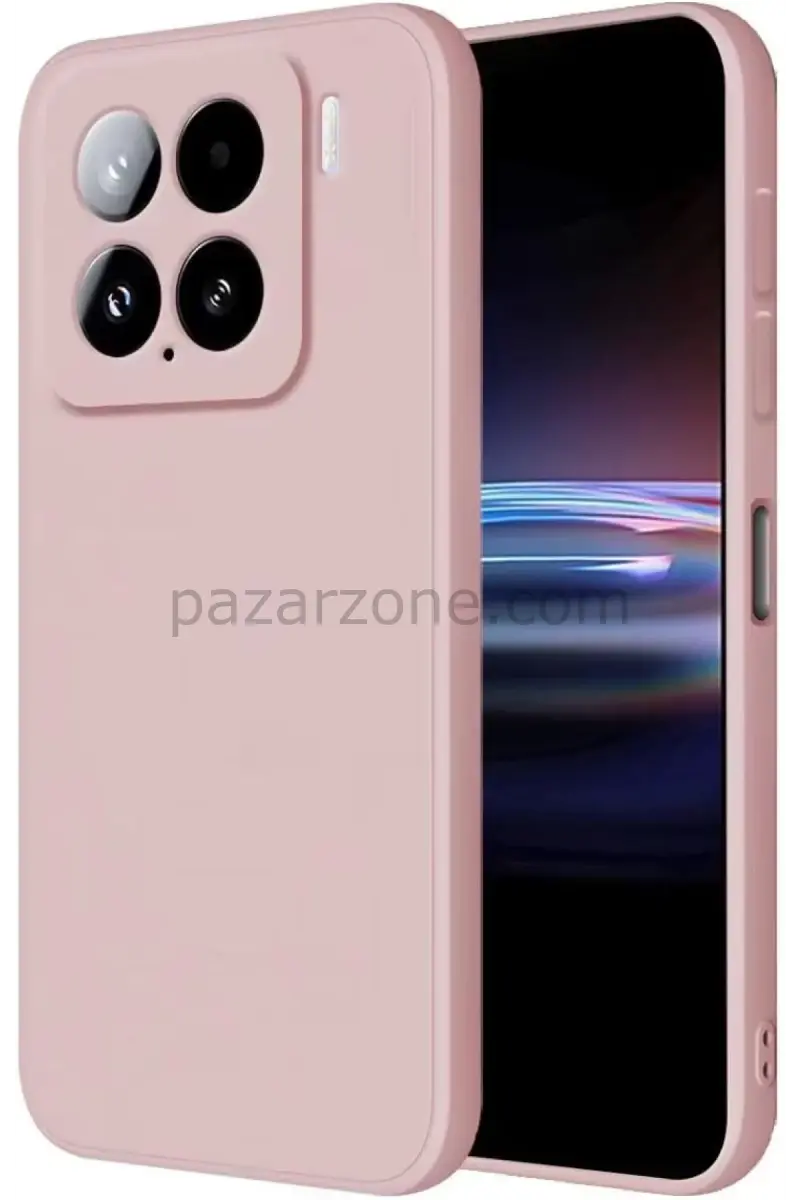 Newface Xiaomi Mi 15 Kılıf Nano içi Kadife Silikon - Pudra