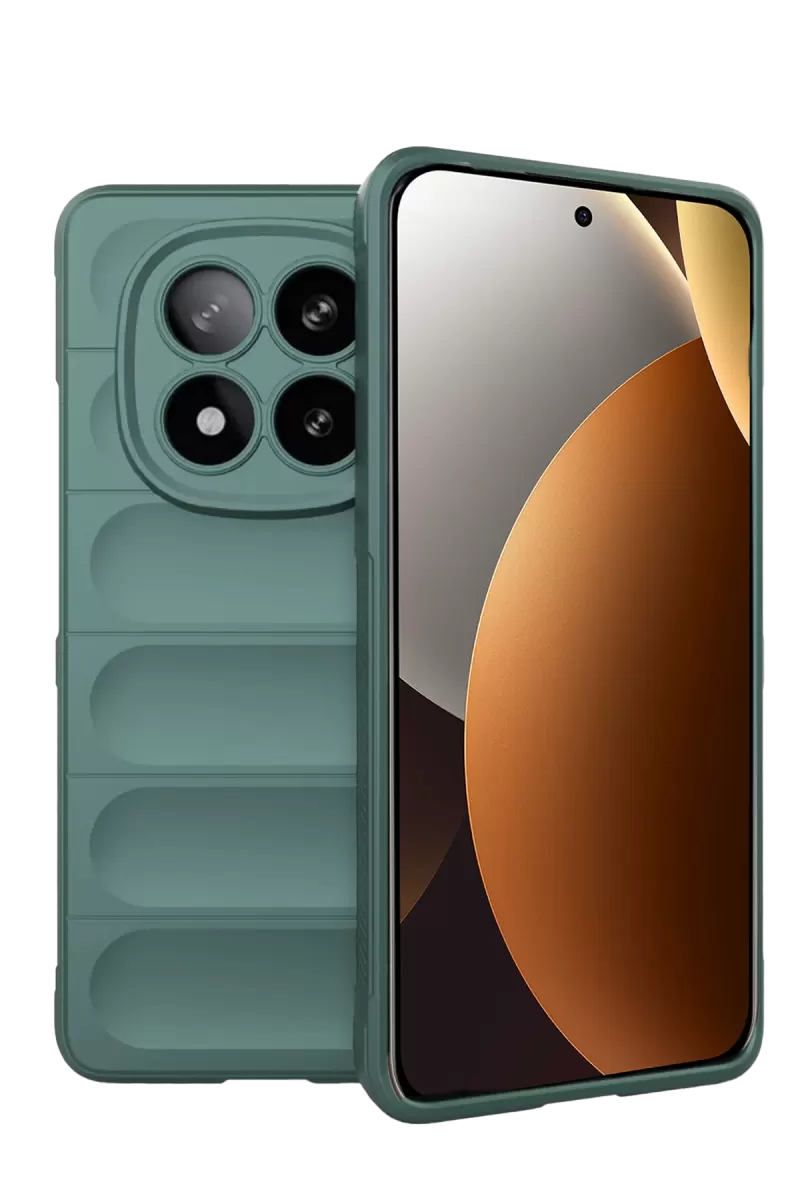 Newface Xiaomi Redmi Note 15 Pro 5G Optimum Silikon - Koyu Yeşil