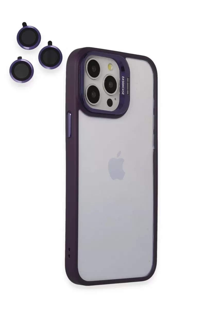 Joko Apple iPhone 14 Pro Kılıf Roblox Lens Standlı Kapak - Mor