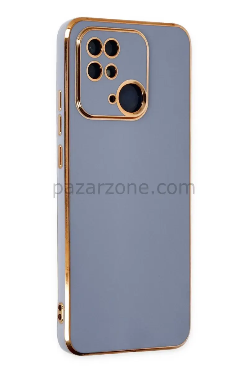 Newface Xiaomi Redmi 10C Kılıf Volet Silikon - Mavi