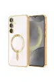 Newface Samsung Galaxy S24 Kılıf Kross Magneticsafe Kapak - Gold