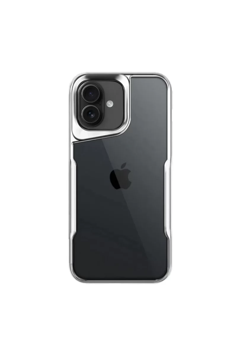 Newface Apple iPhone 16 Plus Kılıf Boyi Silikon Kapak - Gümüş