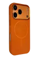 Joko Apple iPhone 17 Pro Luno Deri Magsafe Kapak - Turuncu
