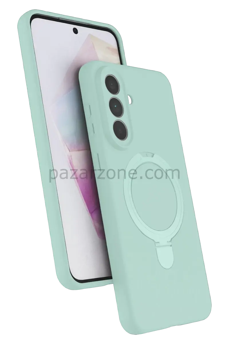 Newface Samsung Galaxy A57 5G Regal Magsafe Standlı Kapak - Su Yeşili