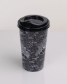 Kahve Bardağı - Kapaklı Desenli 650ml