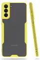 Newface Samsung Galaxy S21 Plus Kılıf Platin Silikon - Sarı