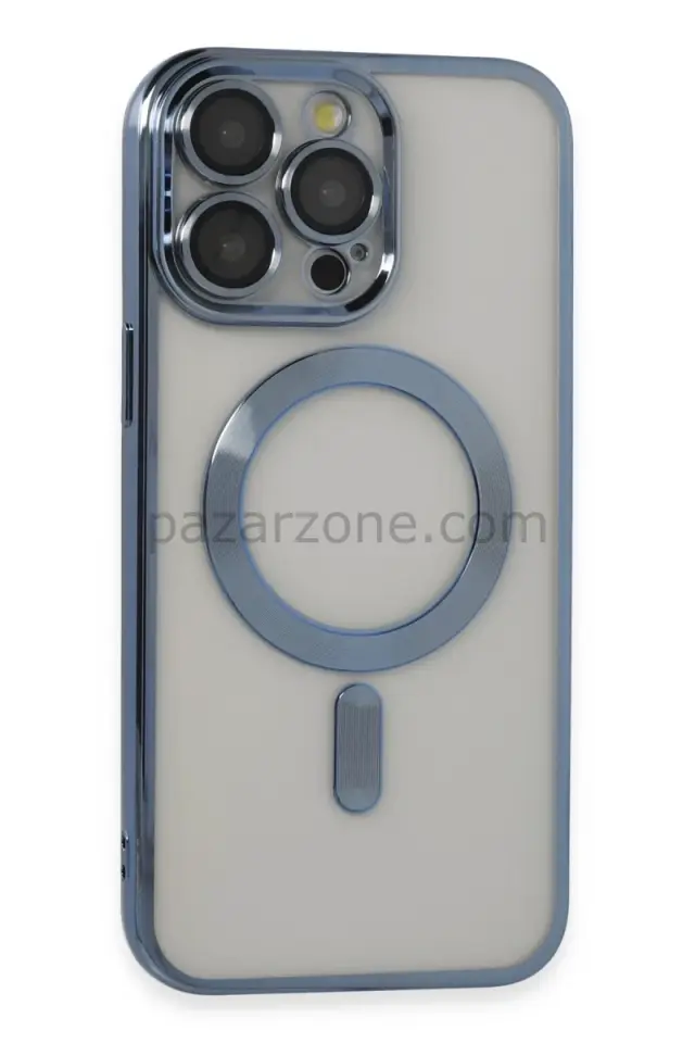 Newface Apple iPhone 14 Pro Max Kılıf Kross Magneticsafe Kapak - Sierra Blue