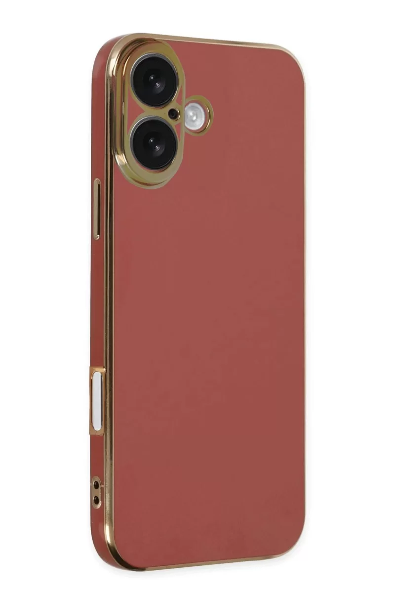 Newface Apple iPhone 16 Kılıf Volet Silikon - Kırmızı