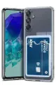 Newface Samsung Galaxy A56 Kılıf Kart Şeffaf Silikon - Şeffaf