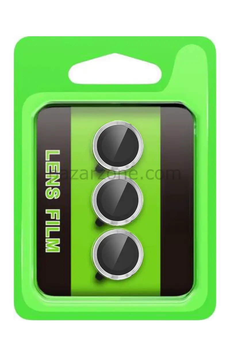 Newface Samsung Galaxy S25 FE Raze Metal Kamera Lens - Gümüş