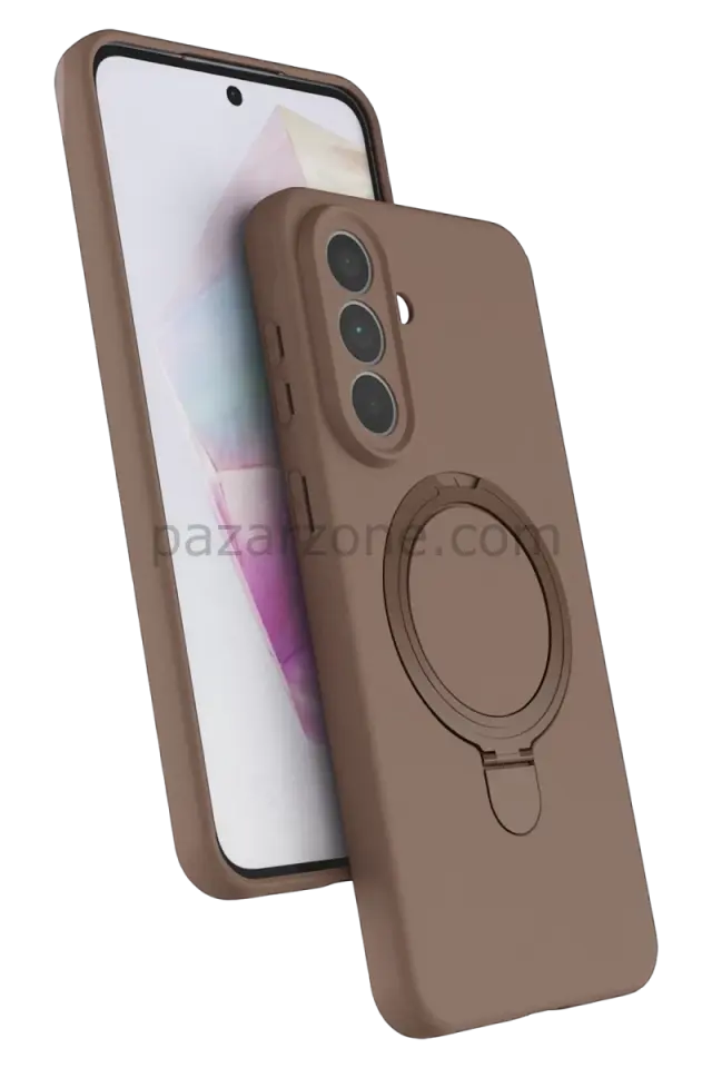 Newface Samsung Galaxy A57 5G Regal Magsafe Standlı Kapak - Çöl Titanyum