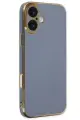 Newface Apple iPhone 16 Kılıf Volet Silikon - Mavi