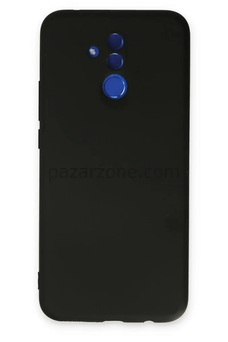 Newface Huawei Mate 20 Lite Kılıf Nano içi Kadife Silikon - Siyah