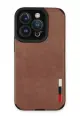 Newface Apple iPhone 14 Pro Max Kılıf Loop Deri Silikon - Kahverengi