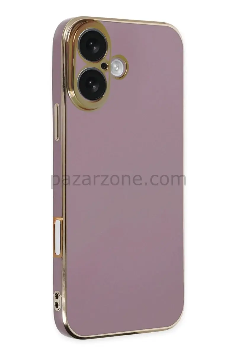 Newface Apple iPhone 16 Kılıf Volet Silikon - Mor