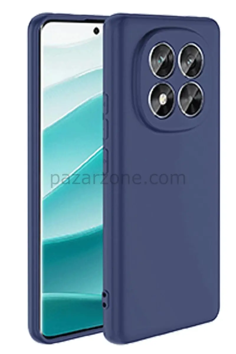 Newface Xiaomi Redmi Note 14 Pro 5G Kılıf Nano içi Kadife Silikon - Lacivert