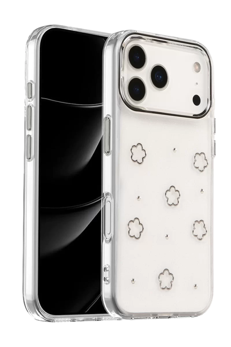 Newface Apple iPhone 17 Pro Max Fiyonk Desenli Kapak - Desen 2