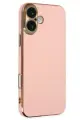 Newface Apple iPhone 16 Kılıf Volet Silikon - Pembe