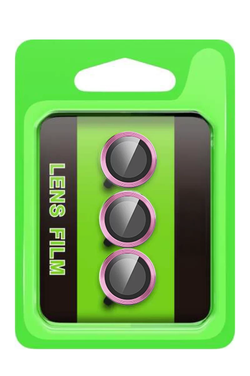 Newface Samsung Galaxy S25 FE Raze Metal Kamera Lens - Pembe