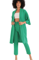 Rahat Kesim Kimono Üst-Yeşil