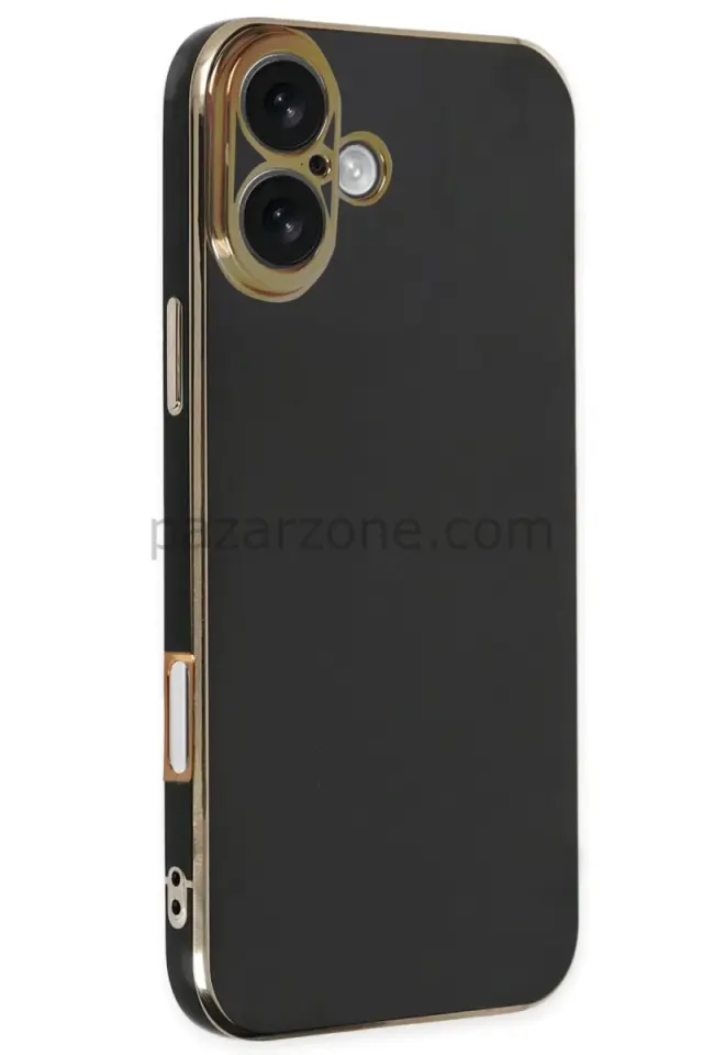 Newface Apple iPhone 16 Kılıf Volet Silikon - Siyah