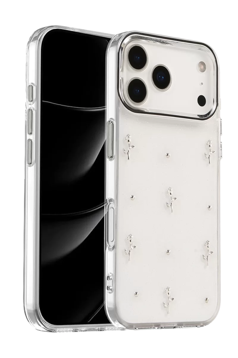 Newface Apple iPhone 17 Pro Max Fiyonk Desenli Kapak - Desen 4