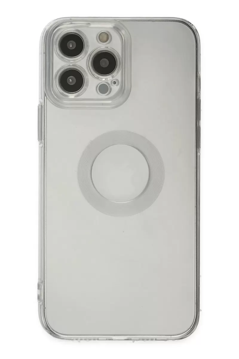 Newface Apple iPhone 14 Pro Max Kılıf Santa Lens Silikon - Şeffaf