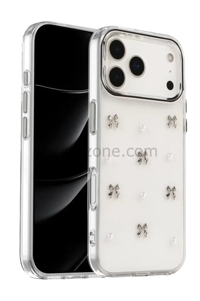 Newface Apple iPhone 17 Pro Max Fiyonk Desenli Kapak - Desen 8