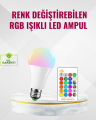 RGB Uzaktan Kumandalı LED Ampul 16 Renk Dekoratif Aydınlatma