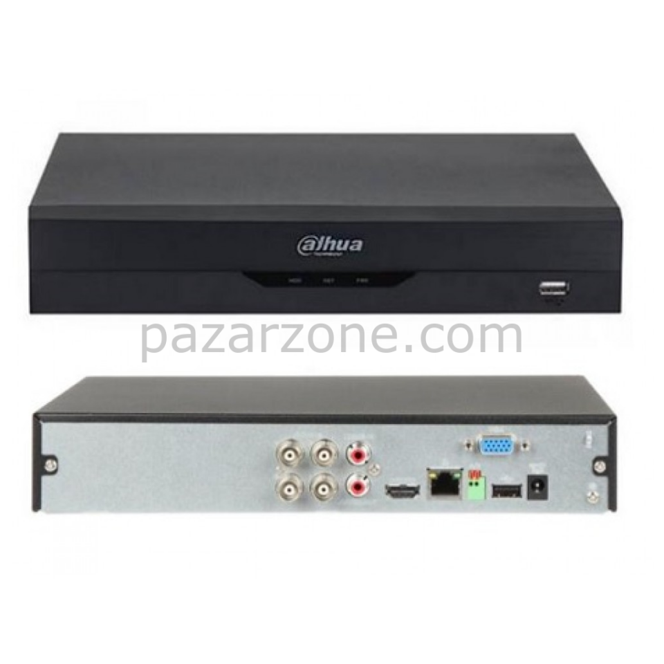 DAHUA XVR5104HS-5M-I3, 4Kanal, 5Mpix, H265+, 1 HDD Desteği, 5in1 DVR Cihazı