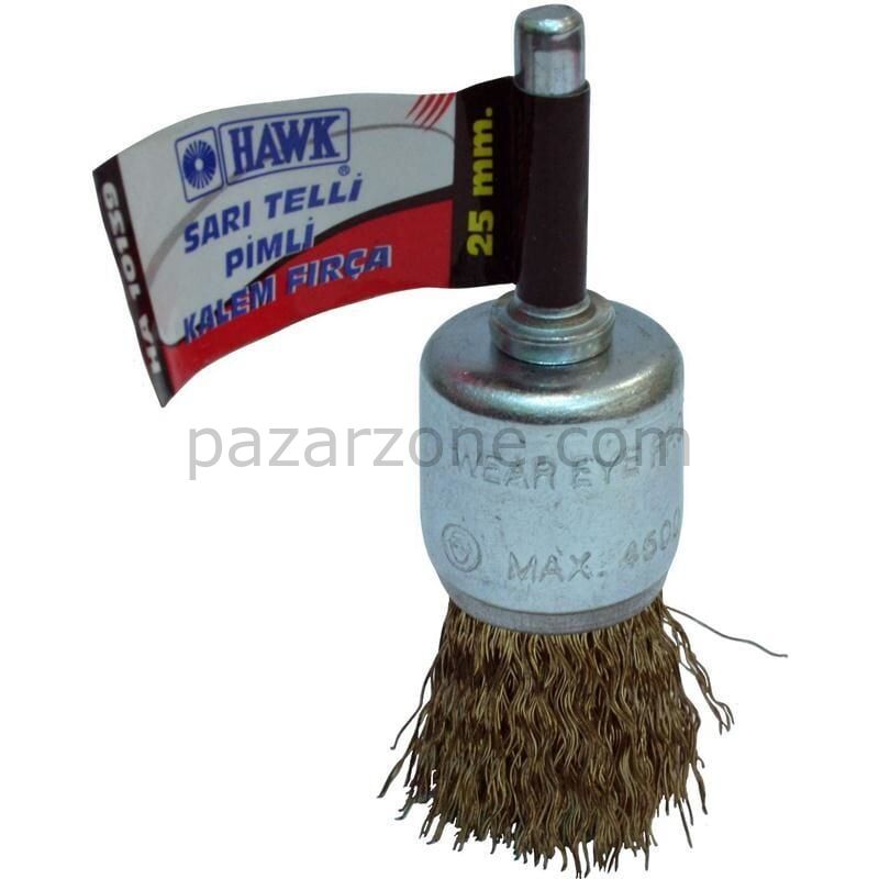 Hawk 10141 17 mm Sarı Telli Pimli Kalem Fırça