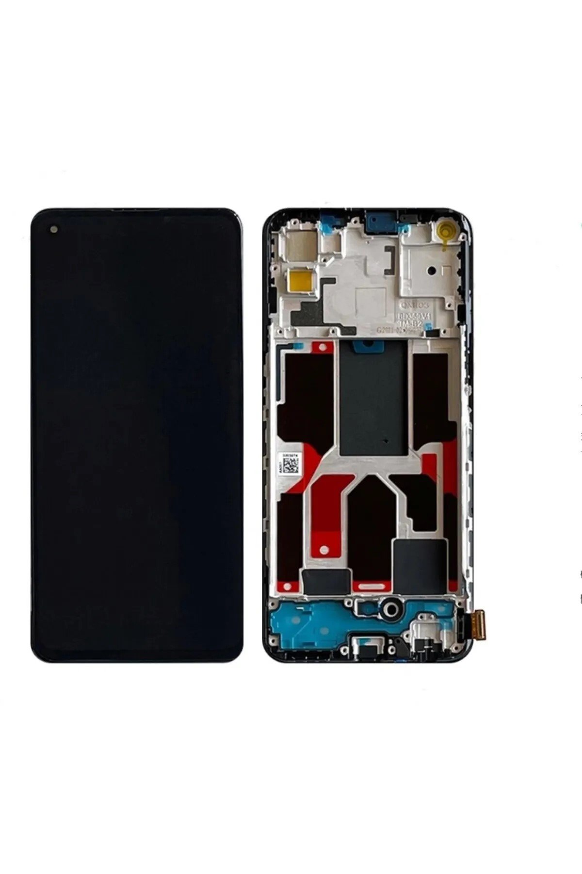 Reno 5 Lite Ekran Dokunmatik Çıtalı SRV (Siyah)