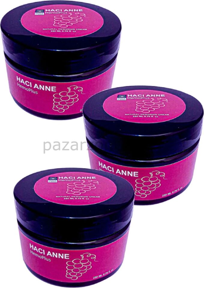 HACIANNE HEMO GENİTAL BOLGE BAKIM KREMİ 200 ML X 3 ADET