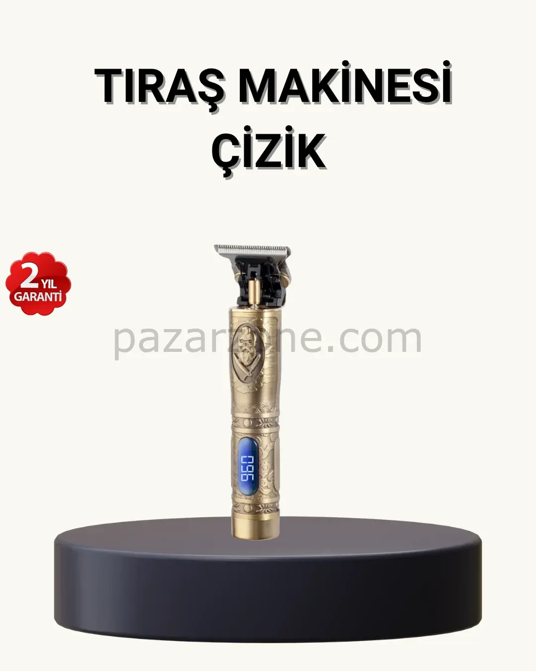 Profesyonel Kablosuz Tıraş Makinesi – 1-2 Saat Kesintisiz Kullanım