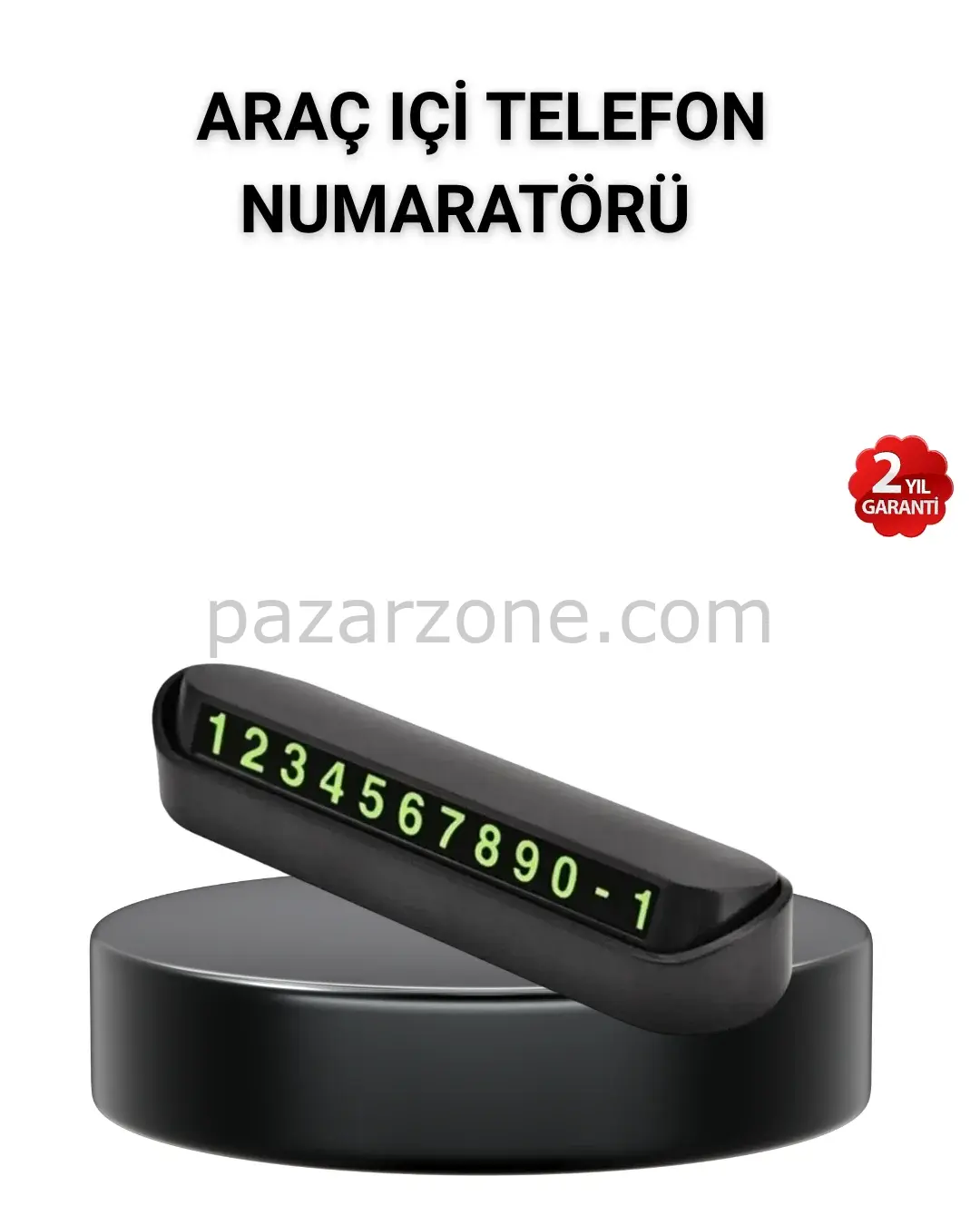Alüminyum Kasa Gri Çevirmeli Araç İçi Telefon Numaratörü