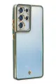 Newface Samsung Galaxy S21 Ultra Kılıf Liva Lens Silikon - Yeşil