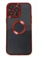 Newface Apple iPhone 14 Pro Max Kılıf Slot Silikon - Kırmızı