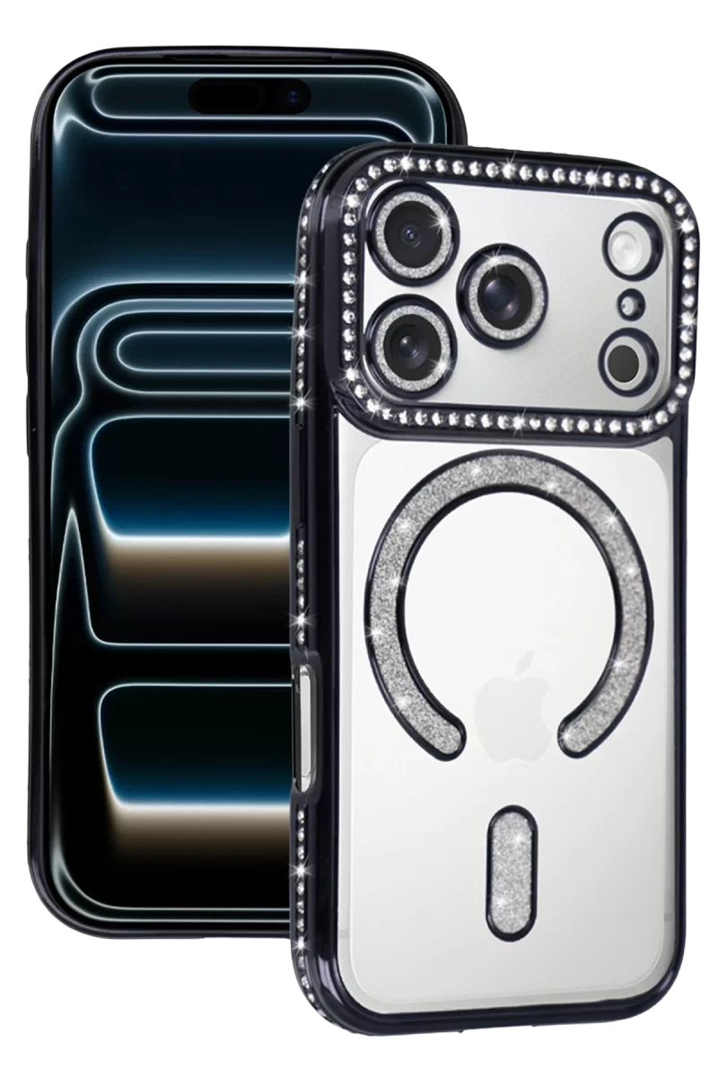 Newface Apple iPhone 17 Pro Max Joke Simli Magneticsafe Kılıf - Siyah